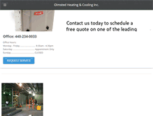 Tablet Screenshot of olmstedhc.com